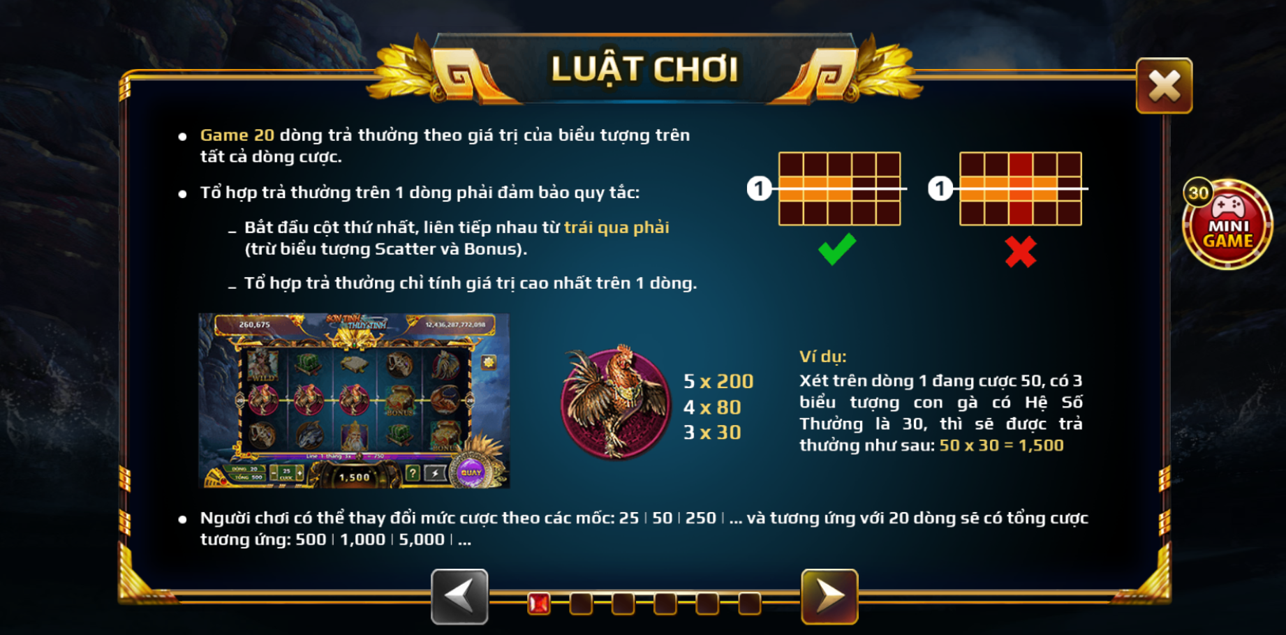 slot sơn tinh thủy tinh 